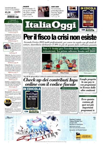 Italia oggi : quotidiano di economia finanza e politica